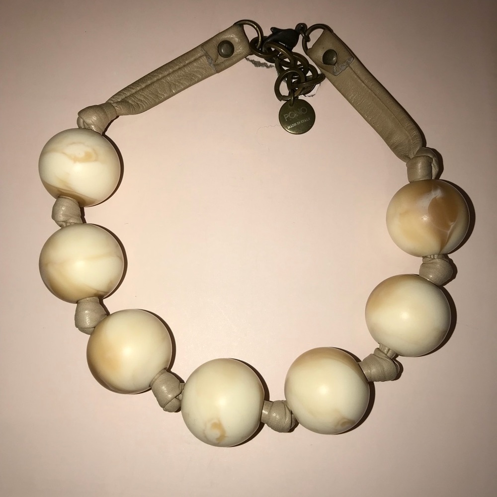 Pono Wood & Leather Wrap Necklace